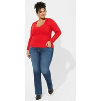 Fitted Pullover Sweater in Red | Torrid (US & Canada)