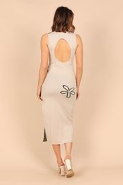 Alia Knit Midi Dress - Beige | Petal & Pup (US)