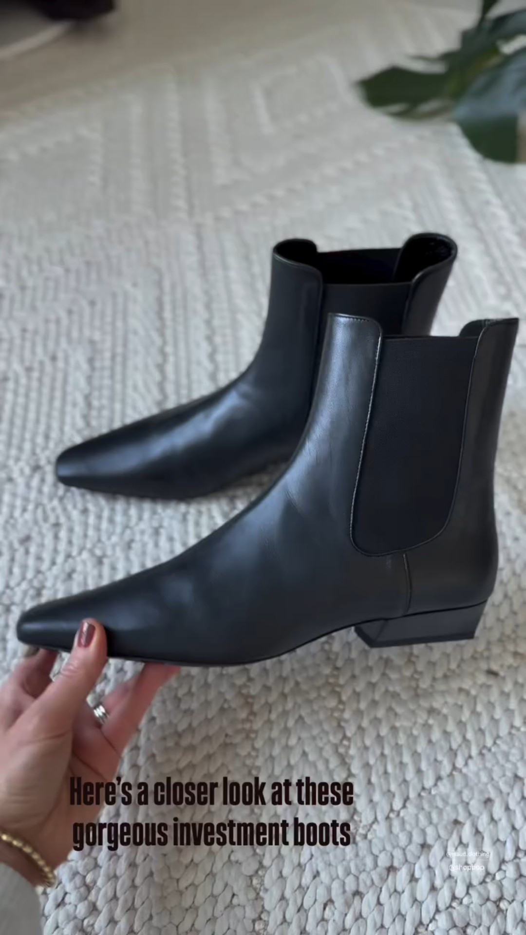 Here’s a closer look at these gorgeous investment boots! Love the sleek look + low heel for everyday wear

Go up a size if your between sizes, these run snug. 



#LTKShoeCrush #LTKOver40 #LTKSeasonal