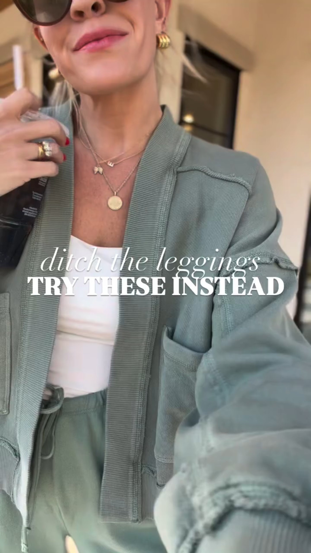 Comment SHOP and I’ll send links! Ditch the leggings. Try these instead!!! Cute cozy pants that look expensive. You’ll wear these on repeat