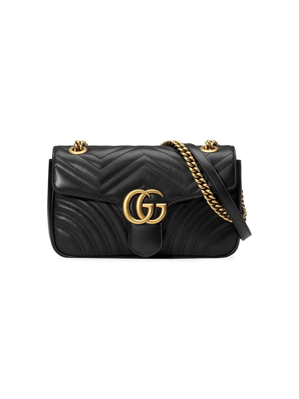 Gucci Women's GG Marmont Small Shoulder Bag - Black | Saks Fifth Avenue