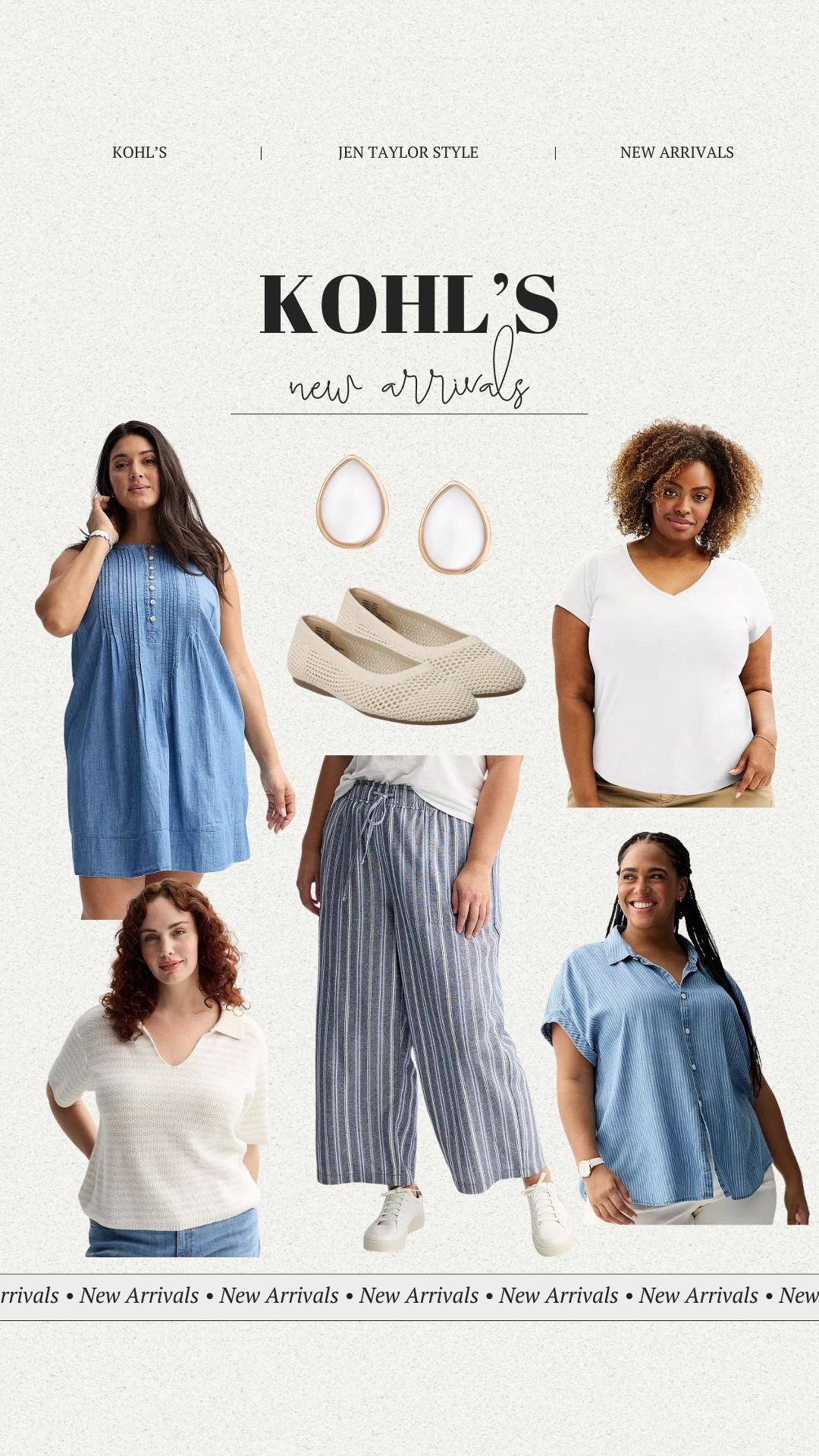 Kohl's new arrivals. This pintuck dress and stripe pull on pants are perfect for summer. 

#LTKStyleTip #LTKSeasonal #LTKFindsUnder50