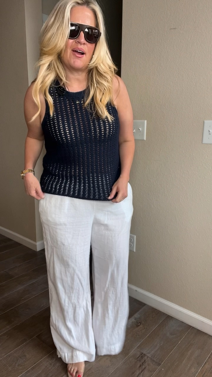 ✨Tap the bell, save and ❤️ for over 40 fashion, midlife style, midsize fashion and luxury looks for less. 

⬇️Sizing information:
Large (size down if in between sizes.) in both

If I’m being honest… I reach for linen pants far more than shorts in the summer.

Not because I’m trying to “hide” my body…
but because they simply FEEL better on me.

More comfortable.
More breathable.
More effortless.

And with the right Outfit Physics, linen pants actually create more shape than most shorts do.

✨ They skim instead of cling
✨ They elongate the leg
✨ They move beautifully without feeling tight or exposed

That’s why I love them for real life:
running errands, travel days, dinner out, sports mom life, vacations… all of it.

I used to think summer style meant squeezing into shorts and feeling uncomfortable all day.

Now I know:
comfort and confidence can exist together.

Midlife style isn’t about showing more skin.
It’s about wearing pieces that work WITH your body instead of against it 🤍


👑 Helping you look good, feel good! — Lindsey Denver

#midlifefashion #over40style #midsizefashion #linenpants #over50style #genxstyle #summerstyle #bodyconfidence #outfitinspo #fashionover40

#LTKMidsize #LTKOver40 #LTKPlusSize

Comment SHOP below to receive a DM with the link to this post on my LTK ⬇ https://liketk.it/6ehoi

Comment SHOP below to receive a DM with the link to this post on my LTK ⬇ https://liketk.it/6ehIm