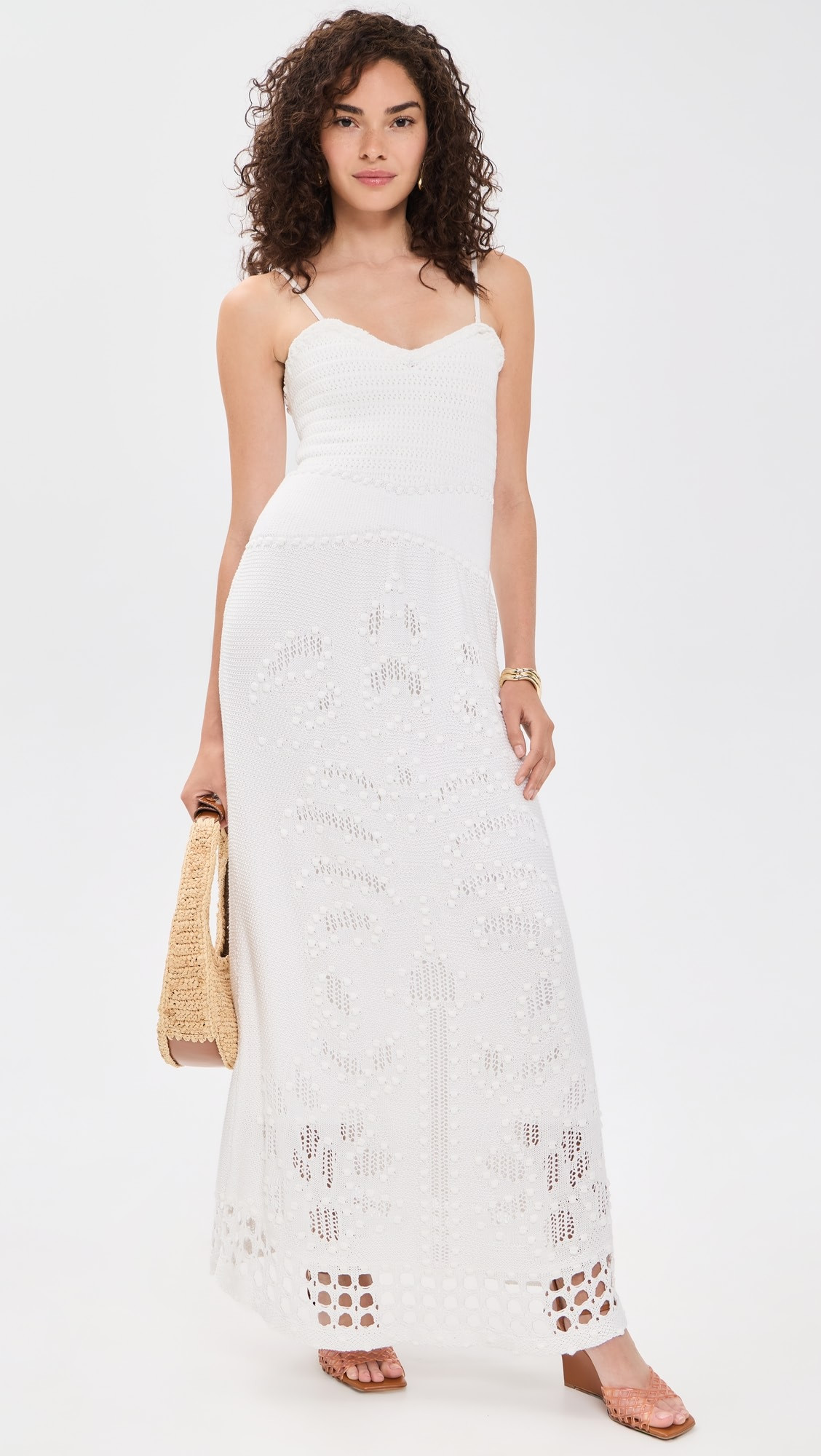 FARM Rio Palm Tree Knit Midi Dress | Shopbop | Shopbop