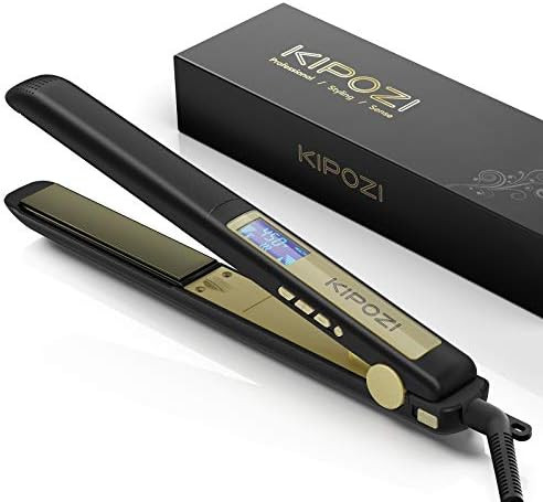 KIPOZI Pro Titanium Flat Iron 1 Inch Hair Straightener 450℉ High Heat Anti Frizz 2 in 1 Straigh... | Amazon (CA)