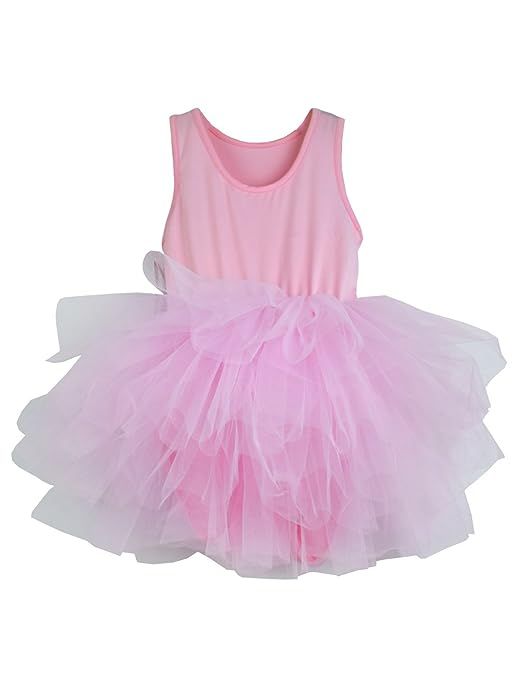 Girls' Camisole Dance Tutu Leotard With Fluffy 4-Layers Ballet Dress For Dance, Gymnastics and Ba... | Amazon (US)