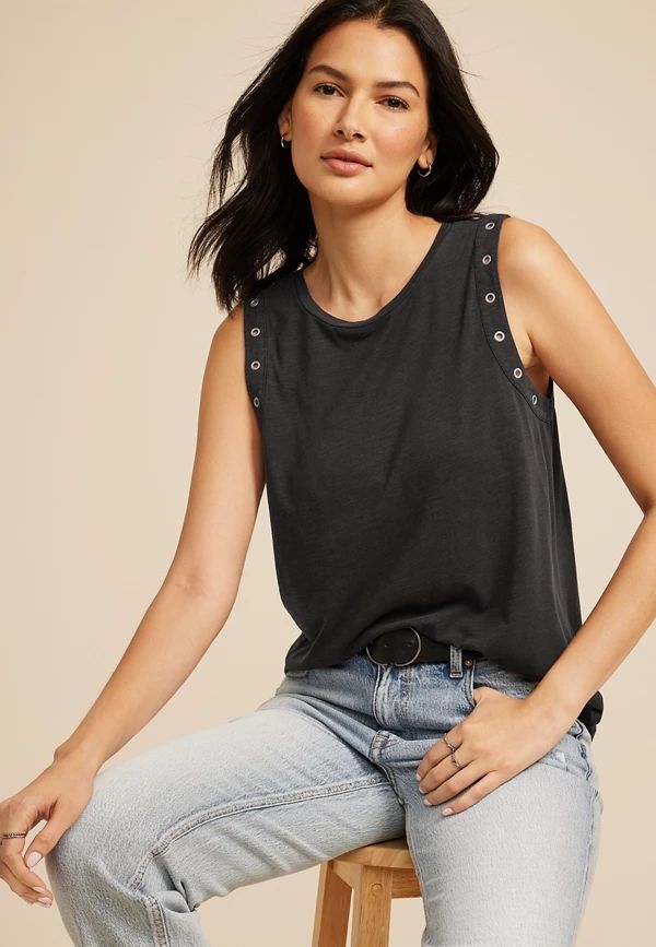 edgely™ Grommet Tank Top | Maurices