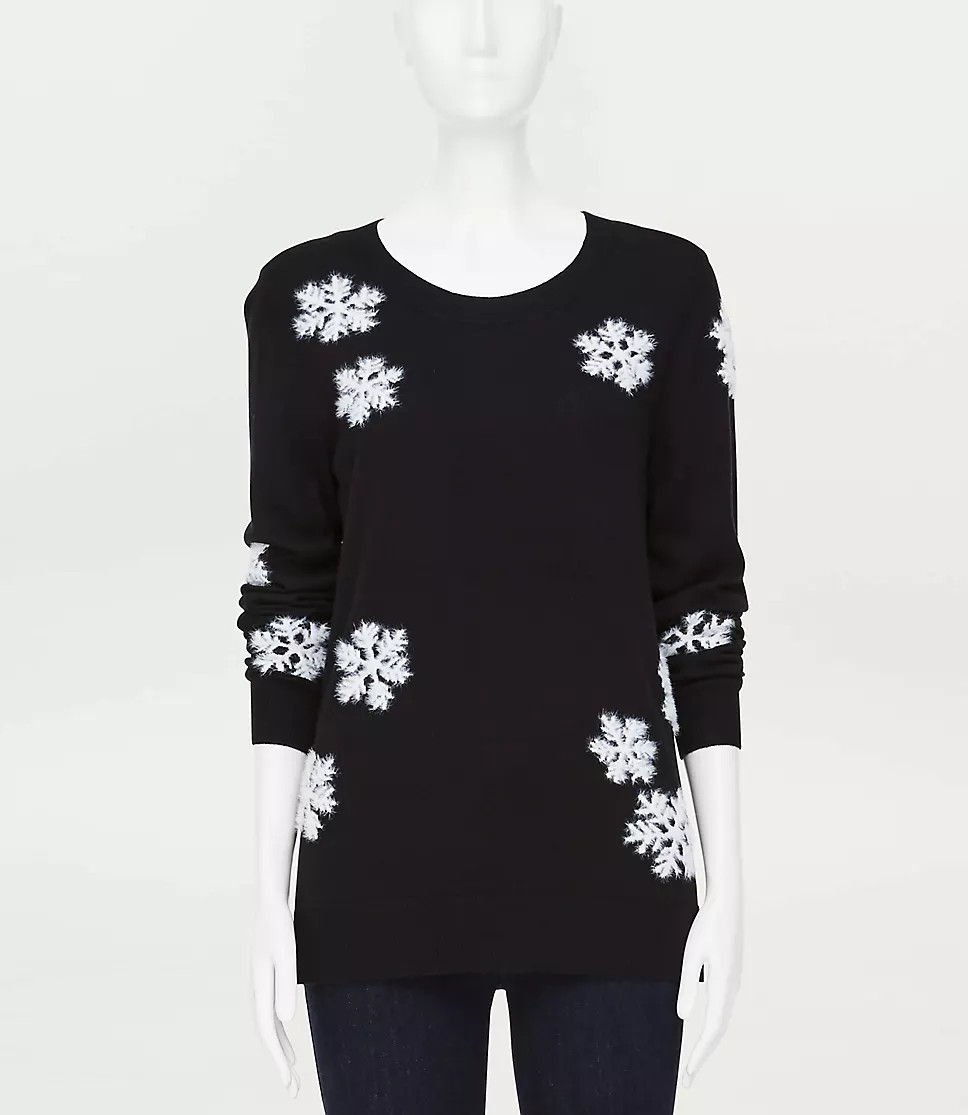 Snowflake Essential Sweater | LOFT Outlet