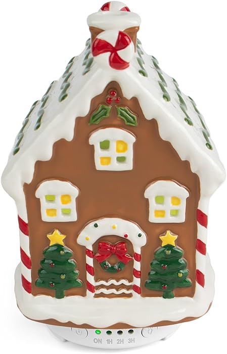 ARVIDSSON Christmas Essential Oil Diffuser, Gingerbread House Diffuser for Essential Oils, Cerami... | Amazon (US)
