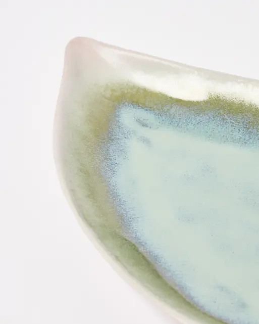 Leilani Green Ceramic Teardrop Platter | Oliver Bonas | Oliver Bonas (Global)