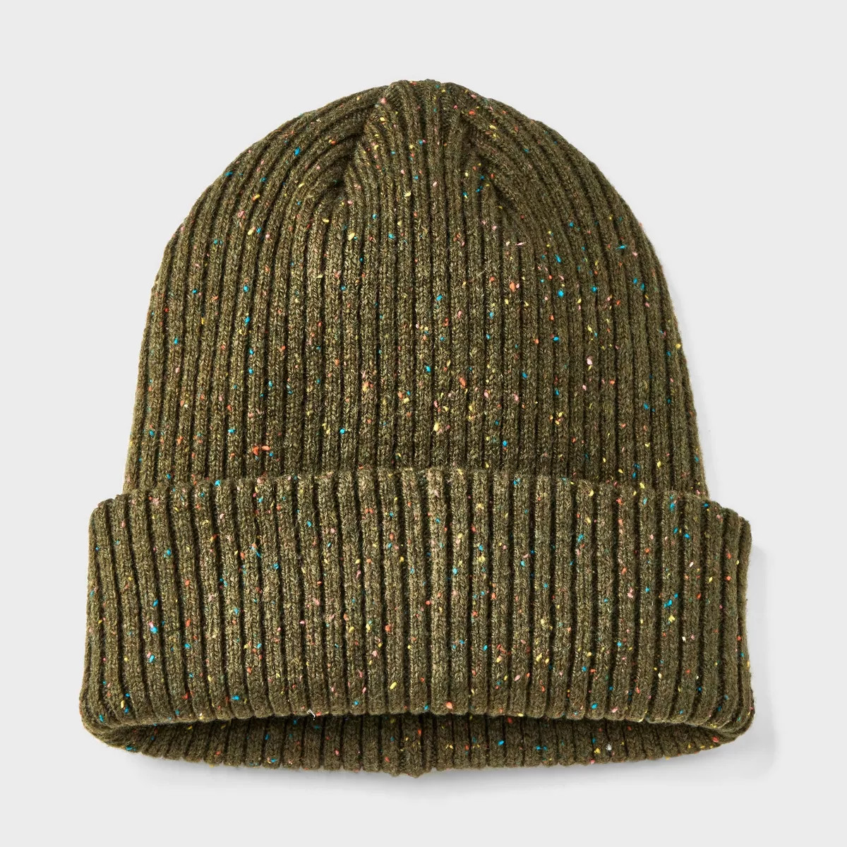 Men's Speckle Rib-Knit Beanie - Goodfellow & Co™ | Target