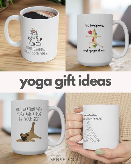 Custom and funny yoga mugs ☕️

Self care, self love, cozy vibes, gift ideas, yoga lovers, funny gifts, custom gift, coffee lover, tea, hot chocolate, that girl, it girl 

#LTKhome #LTKfitness #LTKSpringSale
