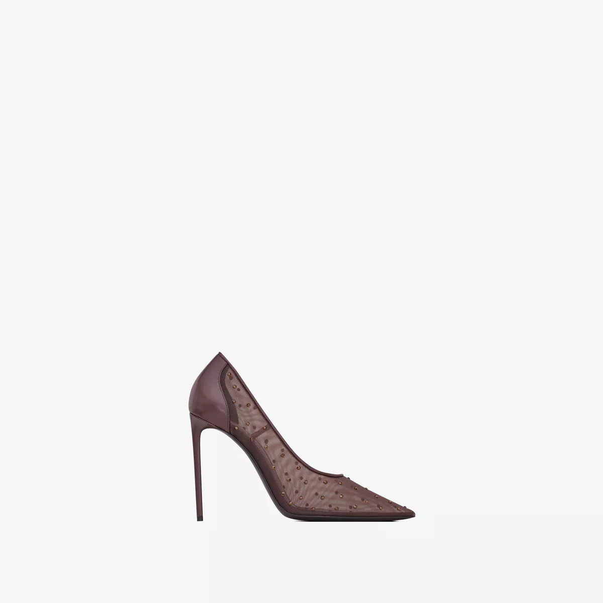 Anja Pumps In Rhinestone Mesh Amber 11 | Saint Laurent Inc. (Global)