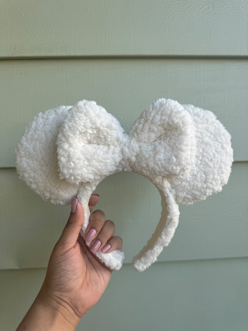 Ivory Sherpa Ears - Etsy | Etsy (US)