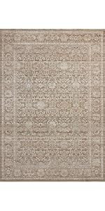 Loloi Chris Loves Julia Ida Collection IDA-03 Bark/Multi 5'-3" x 7'-6", .19" Pile Height, Area Ru... | Amazon (US)