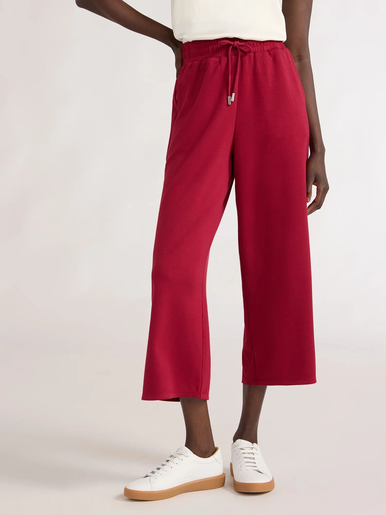 Scoop Women's Ultimate ScubaKnit Cropped Lounge Pants, Size XS-XXL | Walmart (US)