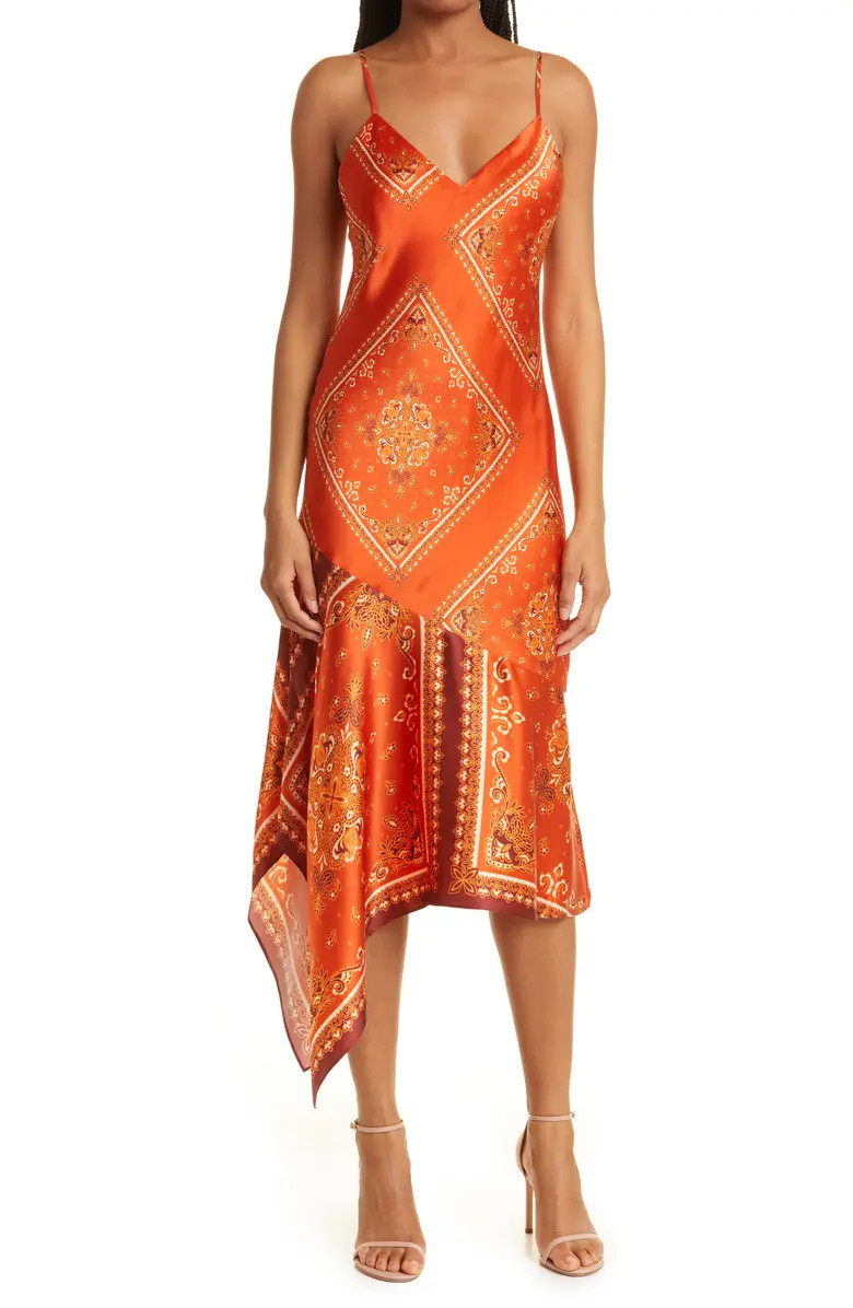 CAMI NYC Becky Handkerchief Silk Slipdress | Nordstrom | Nordstrom