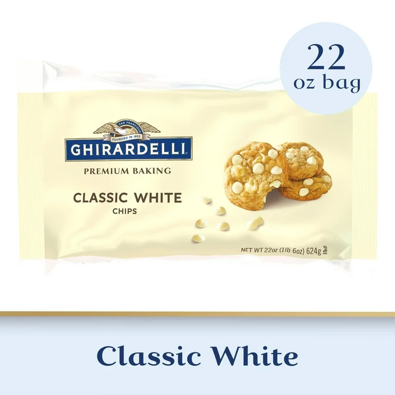 Ghirardelli Classic White Premium Baking Chips, 22 oz. Bag | Walmart (US)