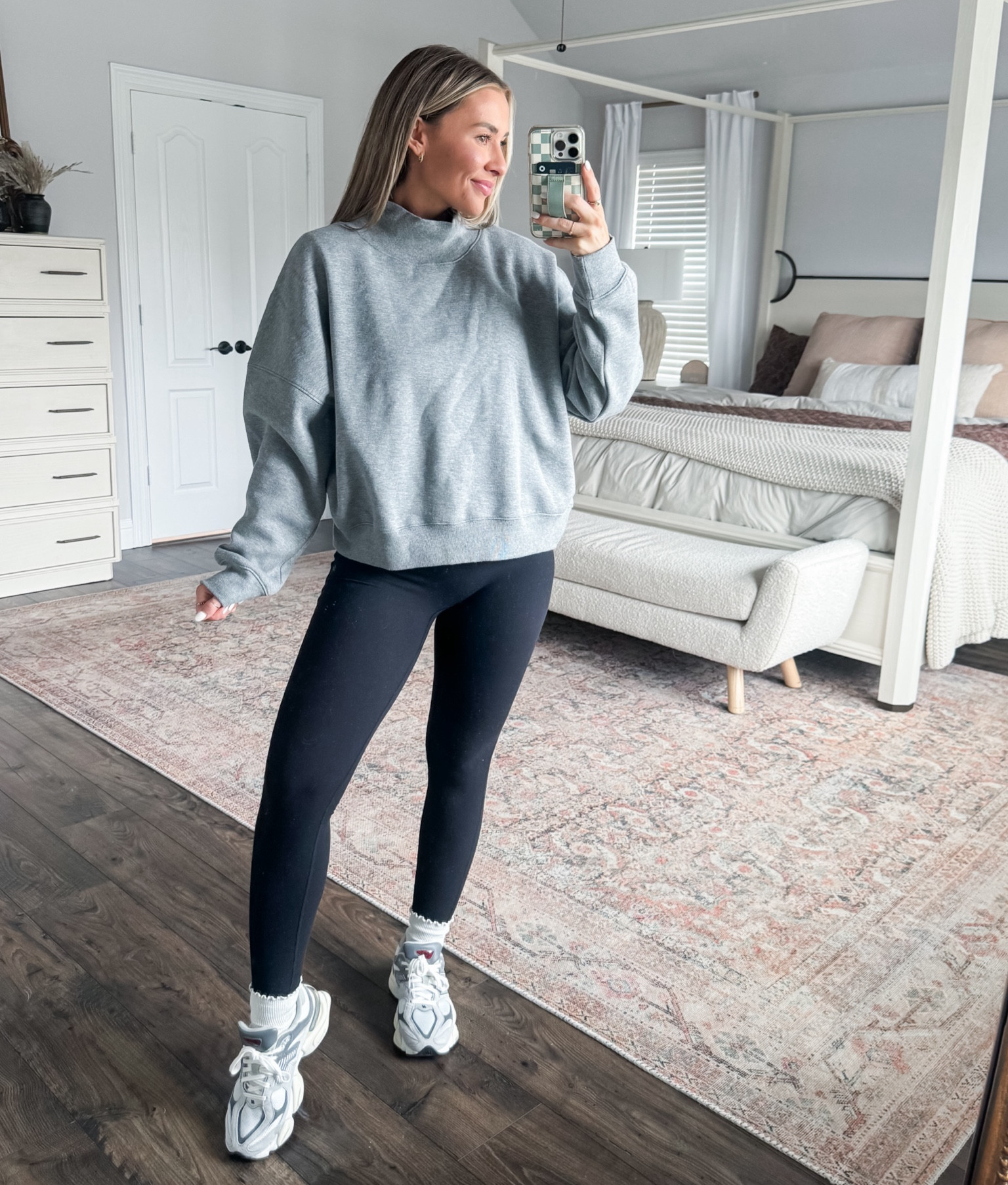 Wearing an XL in the top