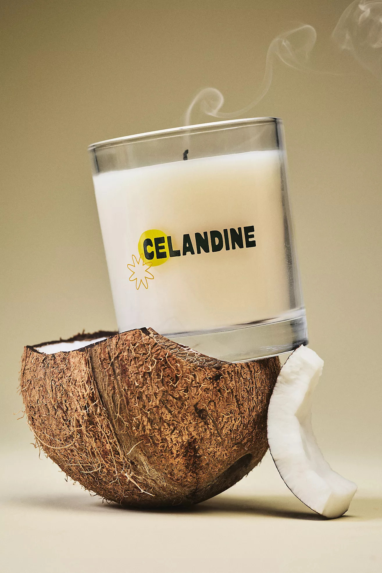 The Celandine Fruity Sun-Kissed Glass Candle | Anthropologie (US)