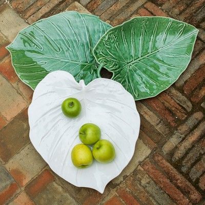 Bordallo Pinheiro Leaves Monstera Platter | Williams-Sonoma