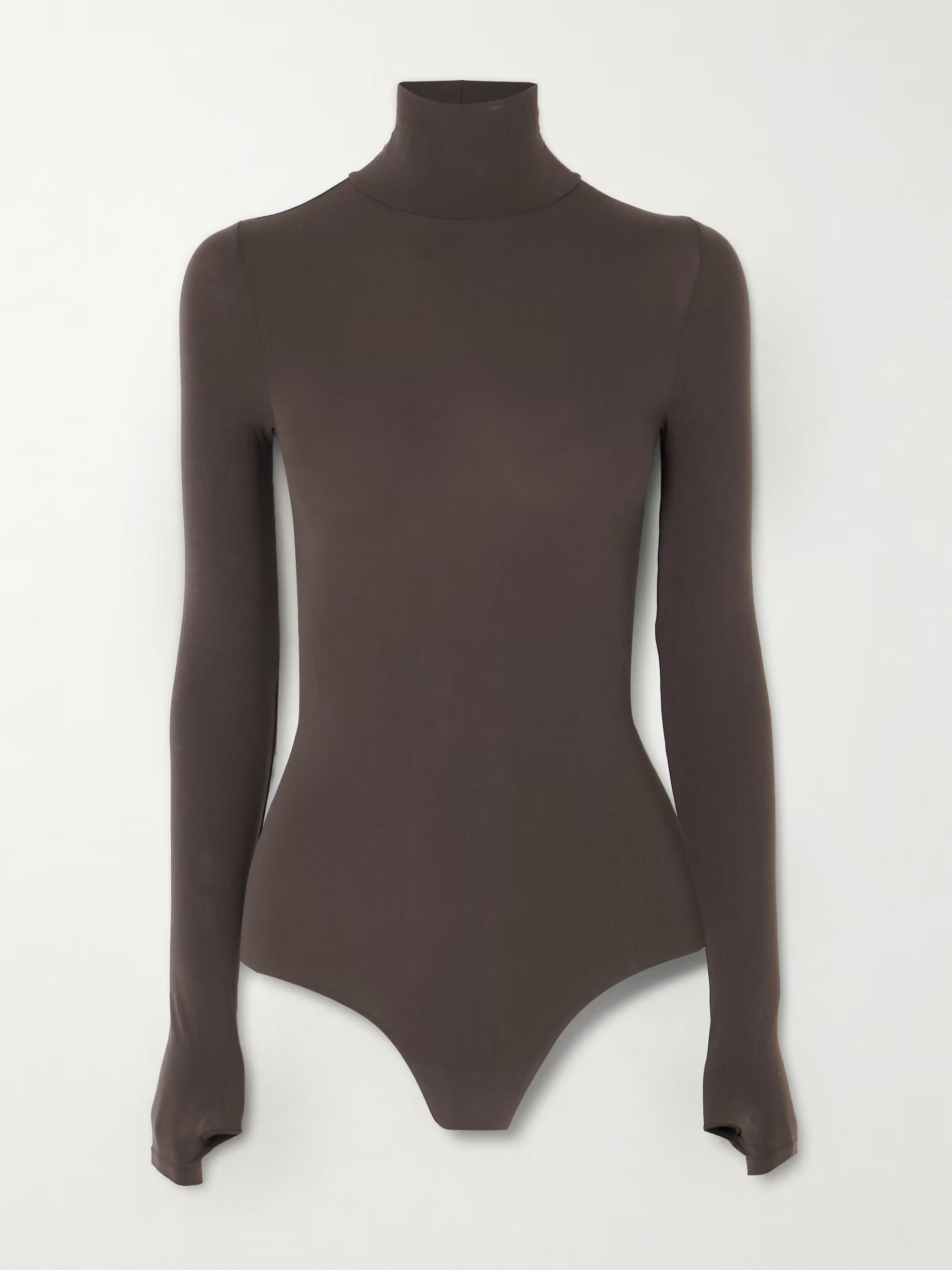 Stretch-jersey turtleneck thong bodysuit | NET-A-PORTER (US)