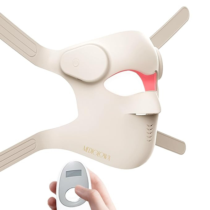 LED Face Mask Light Therapy, Next Gen Powerful High-intensity 9 Color Modes Skin Revitalization,W... | Amazon (US)