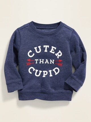 Valentine-Graphic Crew-Neck Sweatshirt for Baby | Old Navy (US)