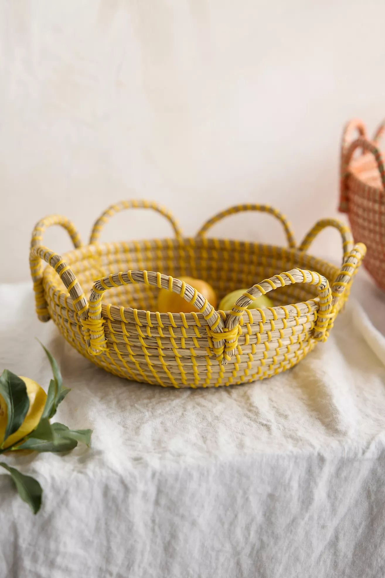 Colorful Seagrass Basket | Anthropologie (US)