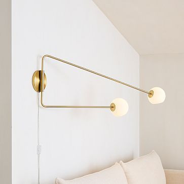 Staggered Glass Adjustable Sconce | West Elm (US)