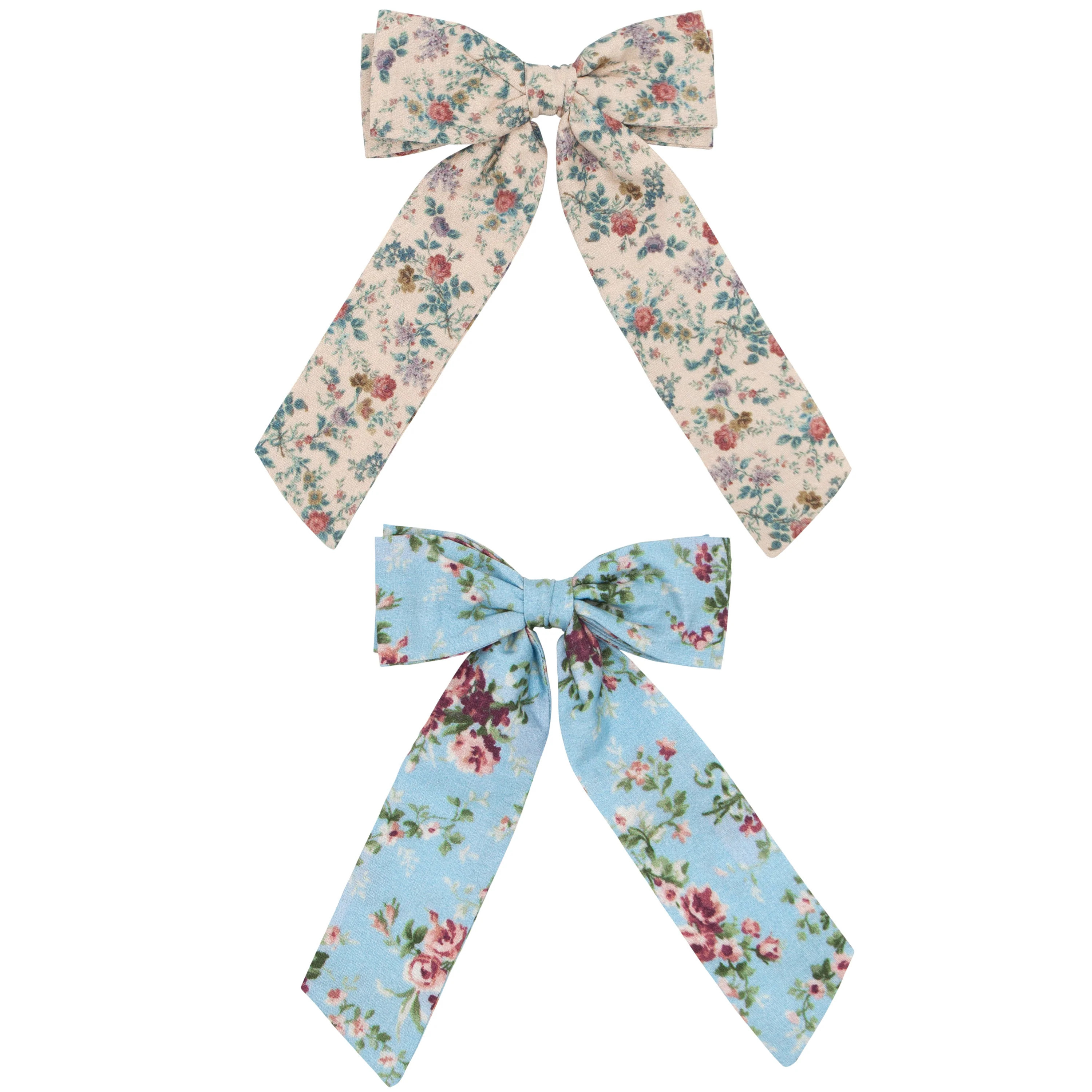 primrose and provence blue large bow set | minnow