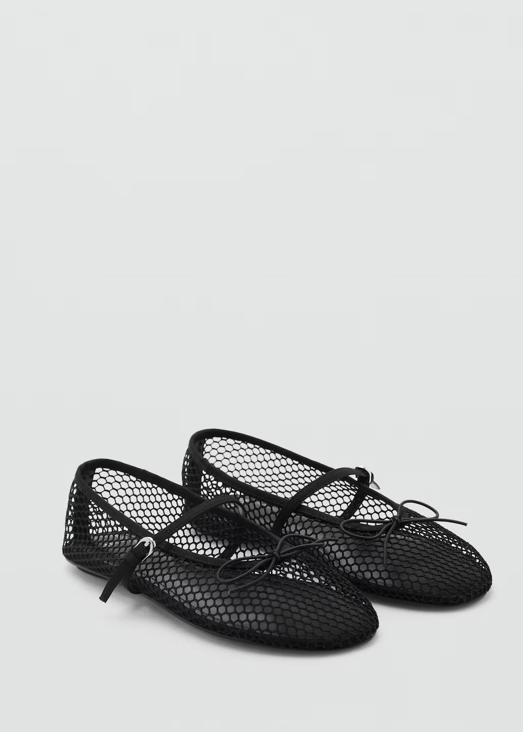 Mesh ballerina flats with buckle strap - Women | MNG Australia | Mango (US/MX/AU)