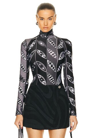 Lycra Turtle Neck Top | FWRD 