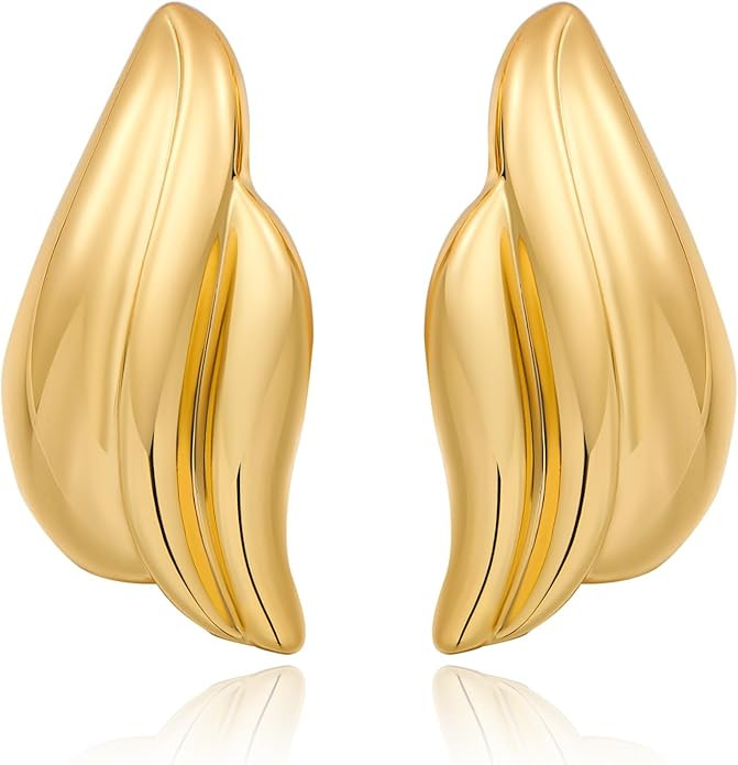 Gold Dangle Earrings Statement Chunky Earrings for Women Vintage Jewelry | Amazon (US)