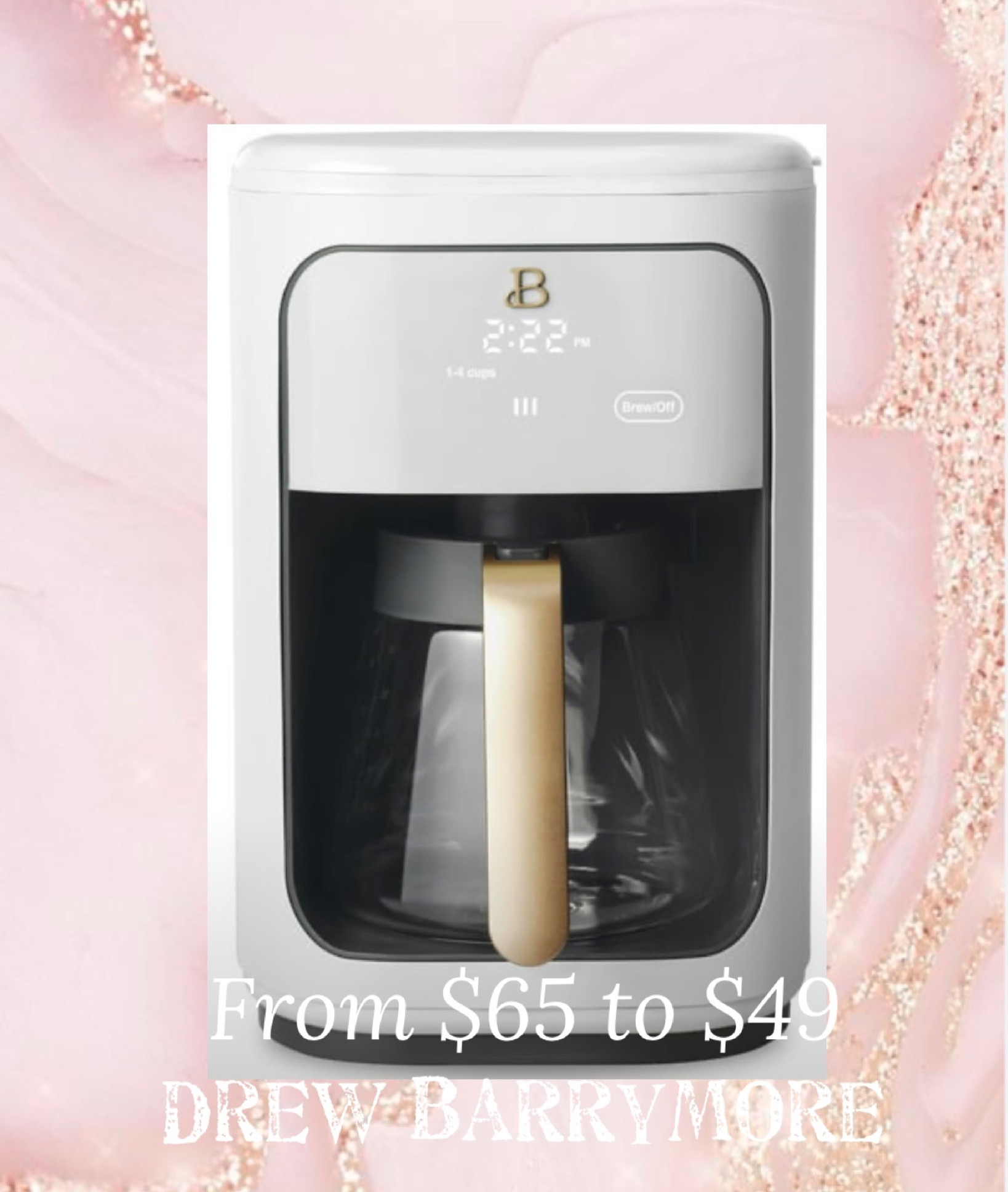 14 Cup Touchscreen Coffee Maker, Black Sesame By Drew, 51 OFF