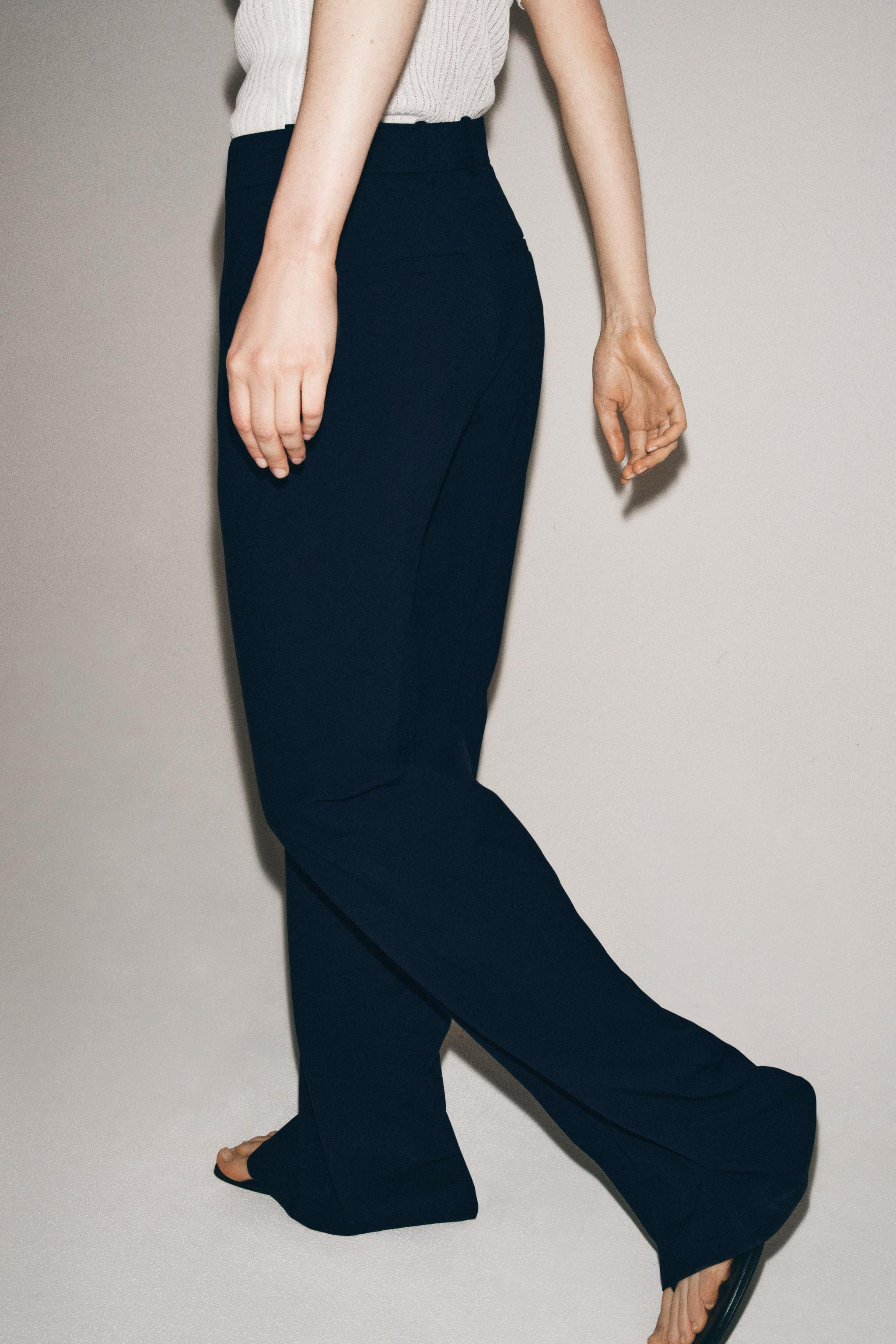 ZW COLLECTION HIGH-WAIST TROUSERS | Zara UK