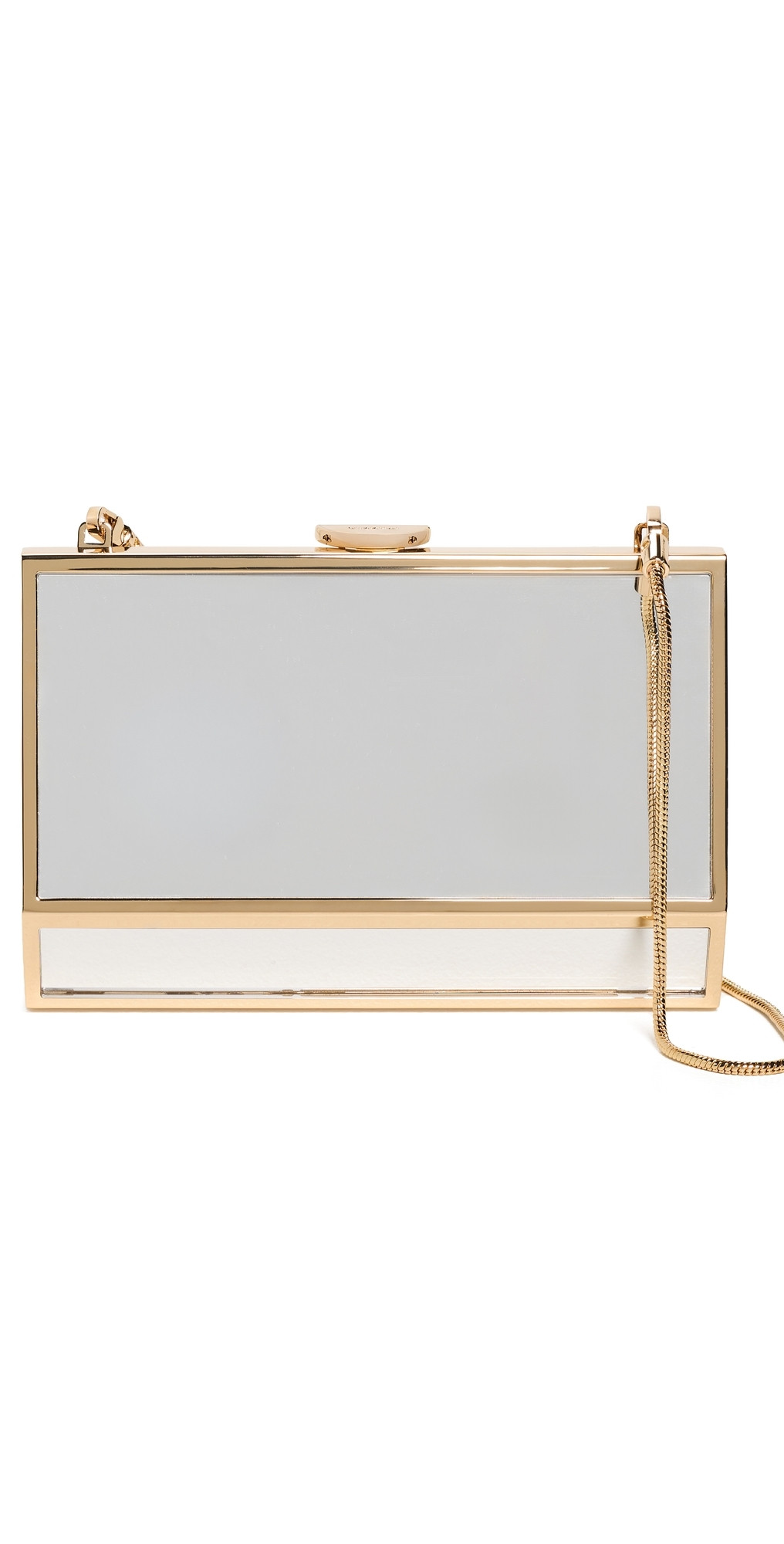 SIMKHAI Maddox Mirror Clutch Gold One Size | Shopbop