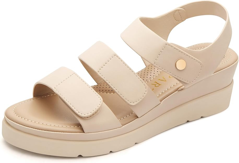 PARTY Platform Sandals Women Comfortable Wedge Sandal with Adjustable Strap | Amazon (US)
