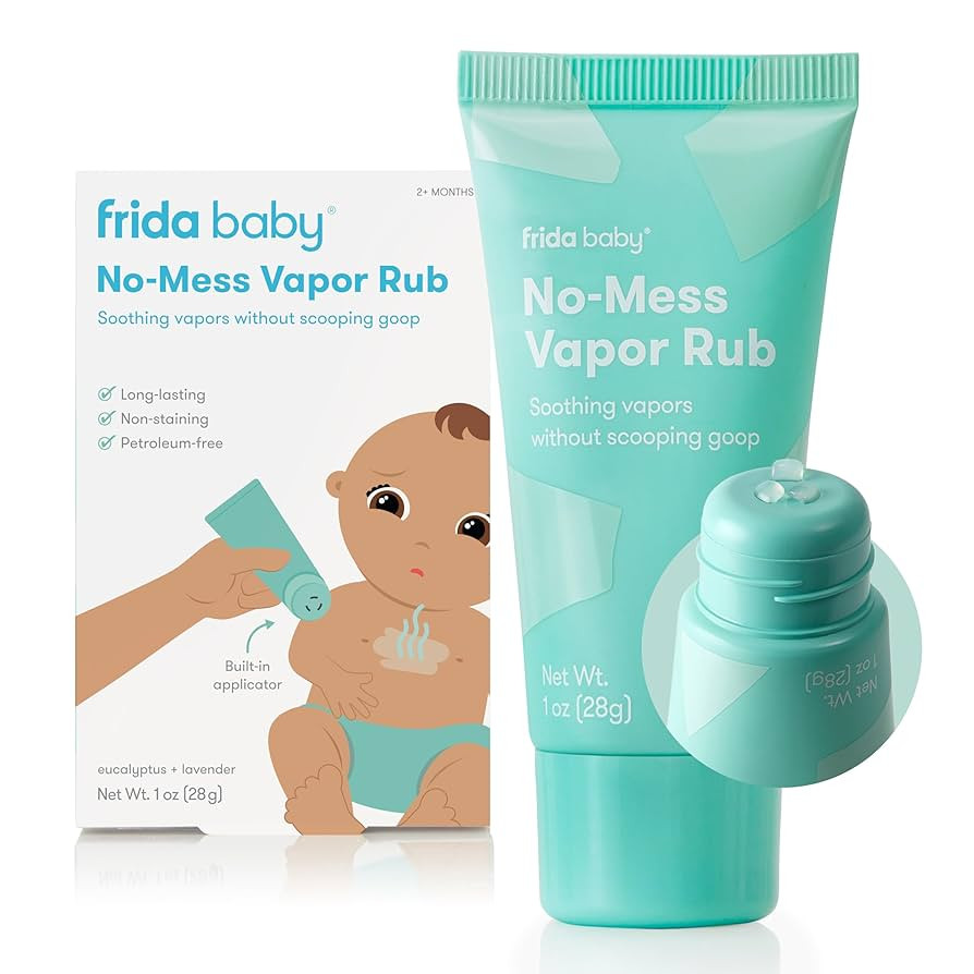 Frida Baby No-Mess Baby Vapor Rub, Kids Vapor Rub for Chest, Neck, Back + Foot, Non-staining, Pet... | Amazon (US)