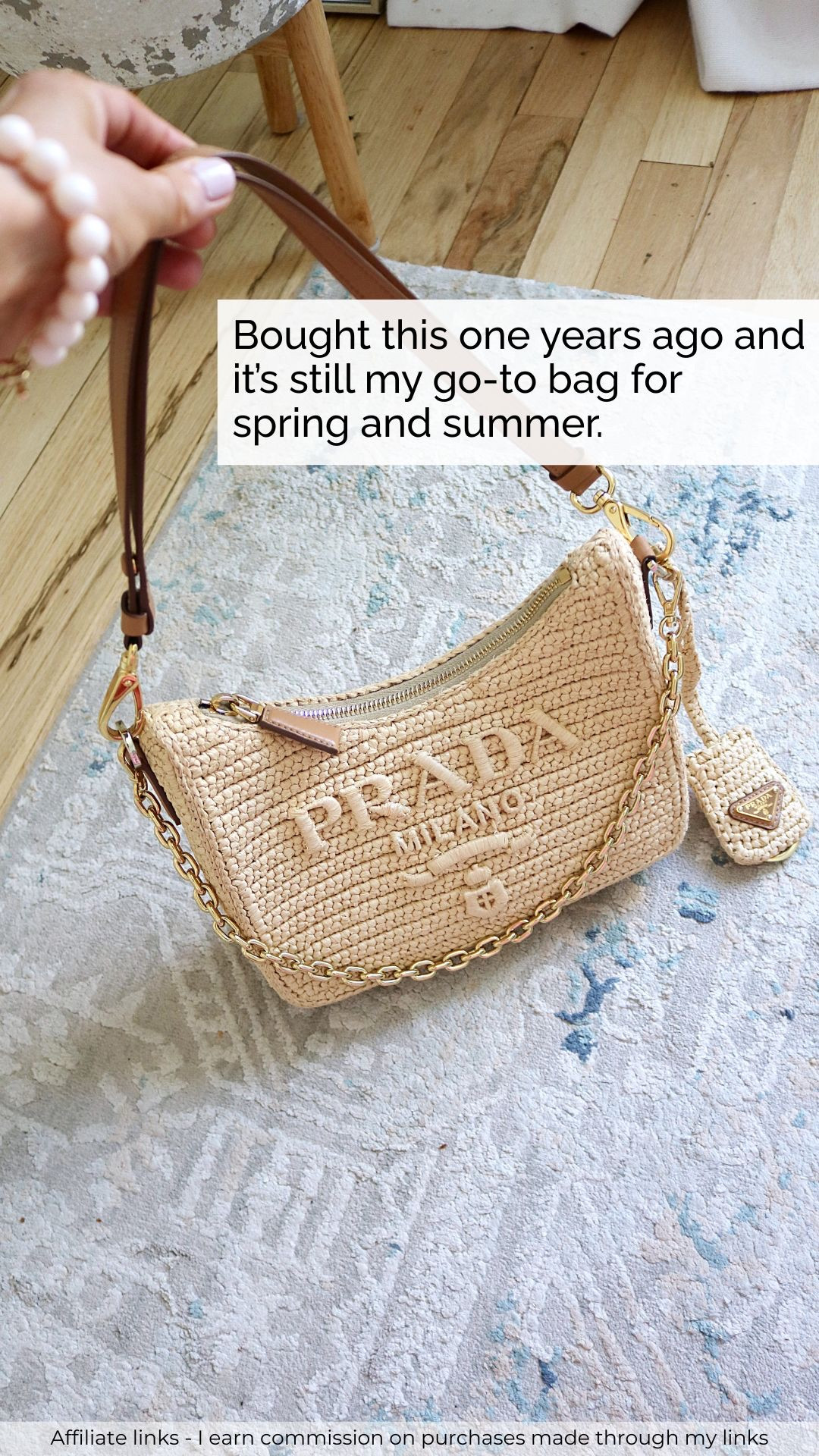 Affiliate links - I earn commission on purchases made through my links | spring summer bag for everyday designer bag for summer, straw like bag, crossbody strap 