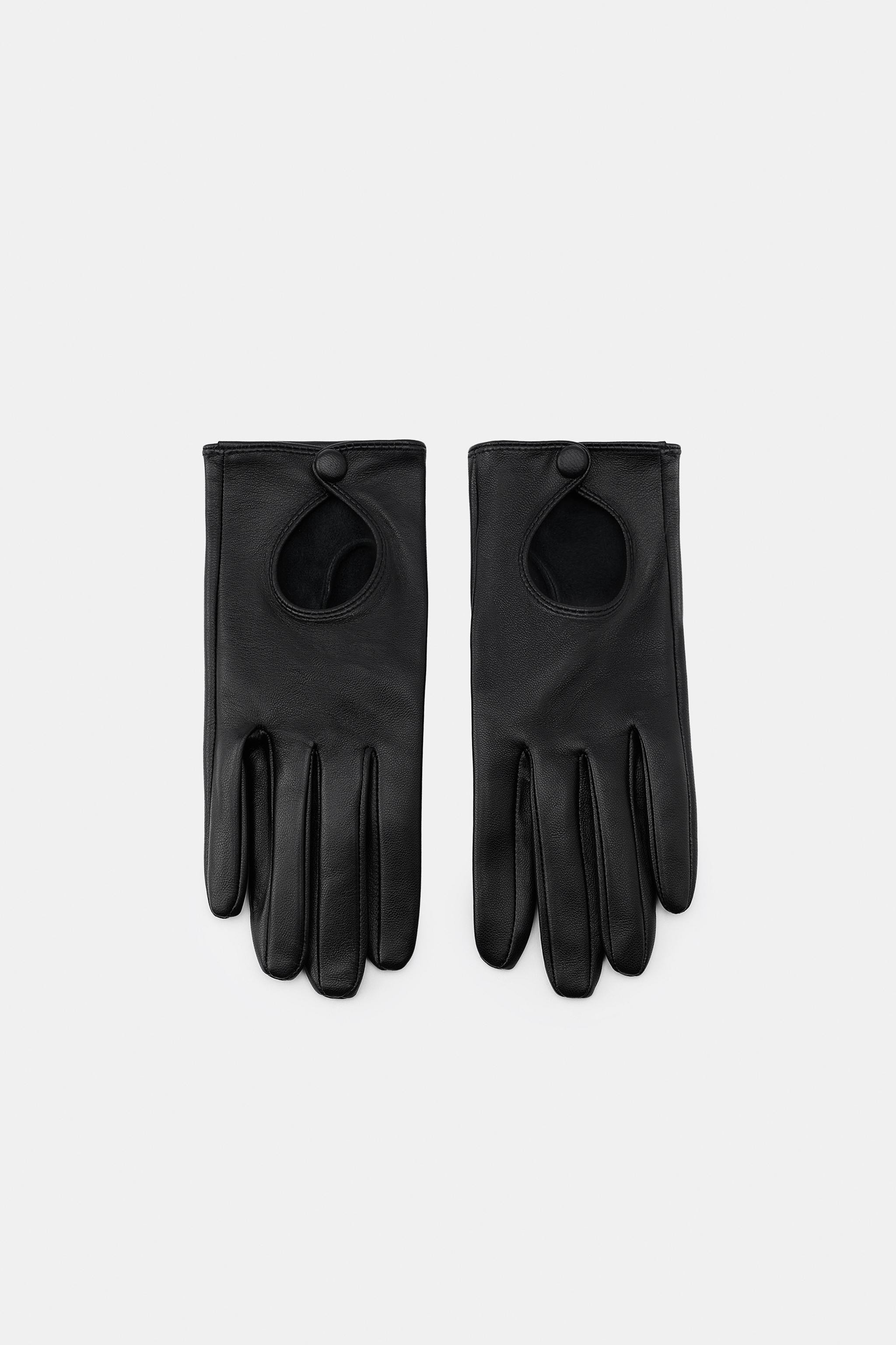 SHORT LEATHER GLOVES | Zara US