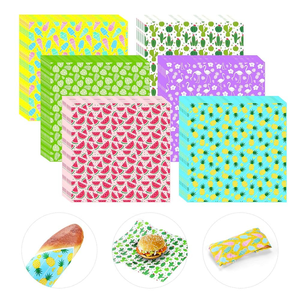 240Pcs Wax Paper Dry Waxed Deli Paper Sheets 12x12 inch Sandwich Wrap Parchment Papers Burger Wra... | Amazon (US)