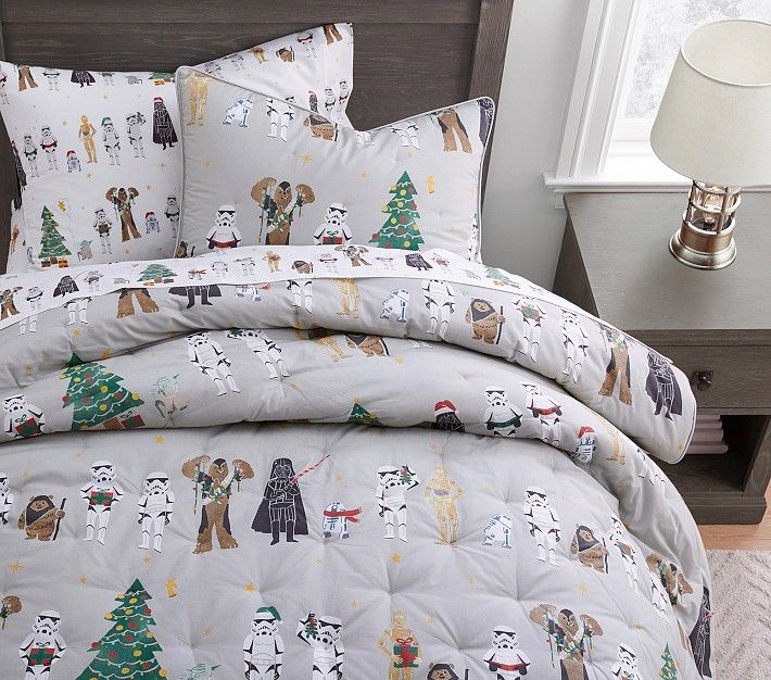 Star Wars™ Holiday Comforter & Shams | Pottery Barn Kids