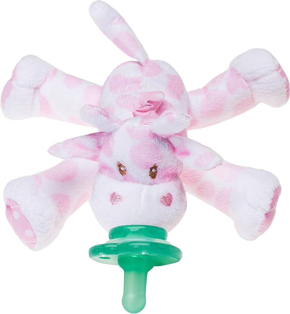 Nookums Paci-Plushies Shakies - Pacifier Holder with Built in Rattle (2 in 1)- Adapts to Name Bra... | Amazon (US)