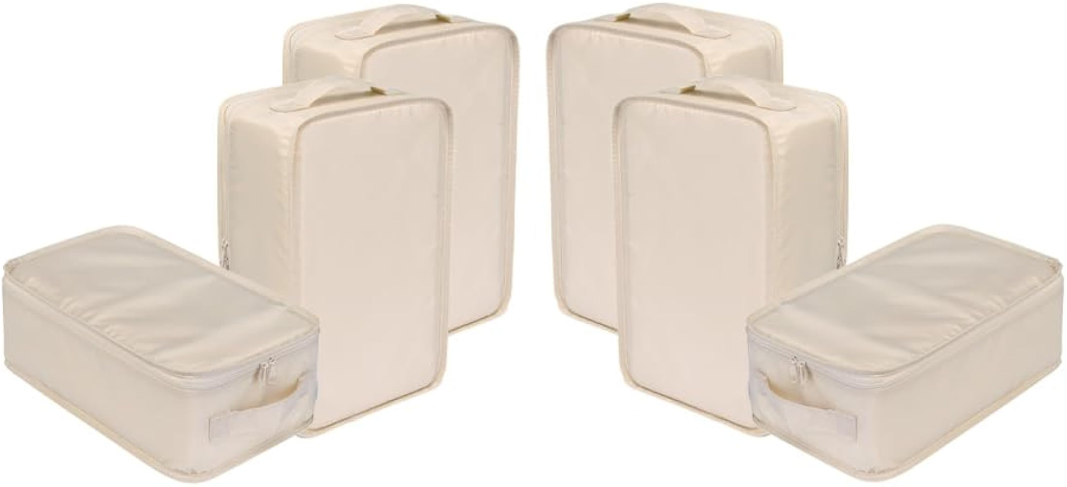 Travel Shoe Bags, Foldable Waterproof Shoe Pouches Organizer-Double Layer (6 Cream Shoe Bags) | Amazon (US)