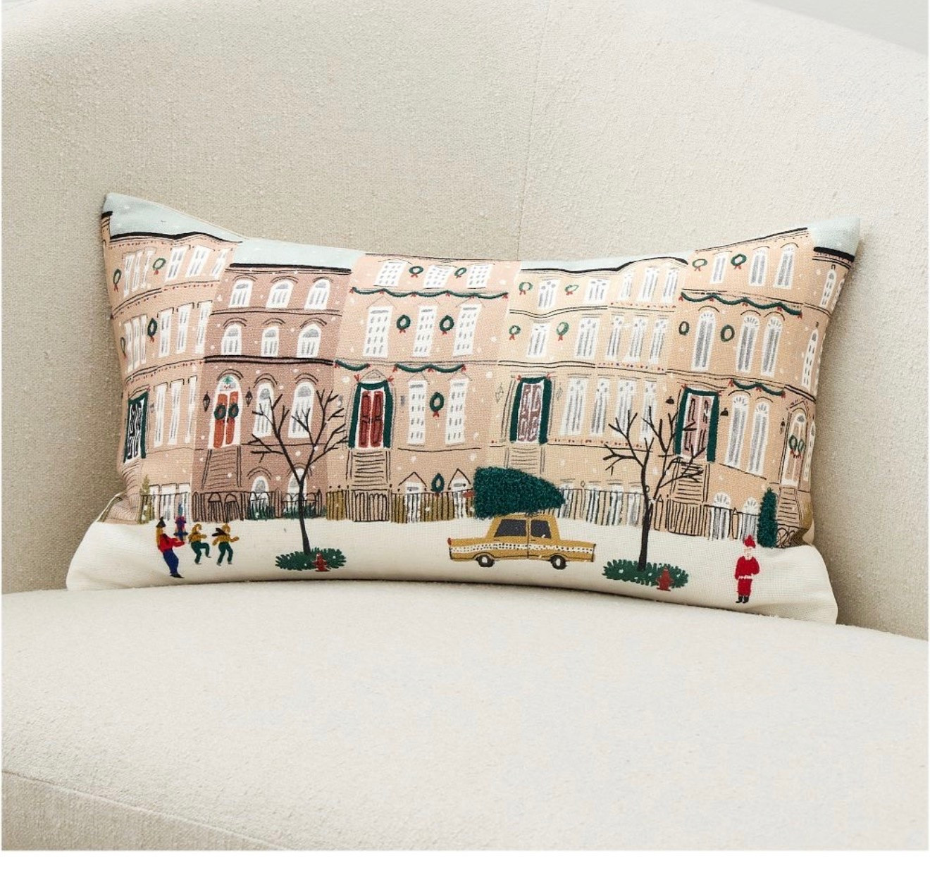 Nicole Cicak Holiday Brownstone Pillow Cover
West Elm

#LTKSeasonal #LTKHome #LTKmomlife
