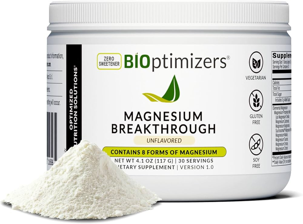 BIOptimizers Magnesium Breakthrough Drink - 8 Forms of Magnesium, Electrolytes, Sleep Health, Str... | Amazon (US)