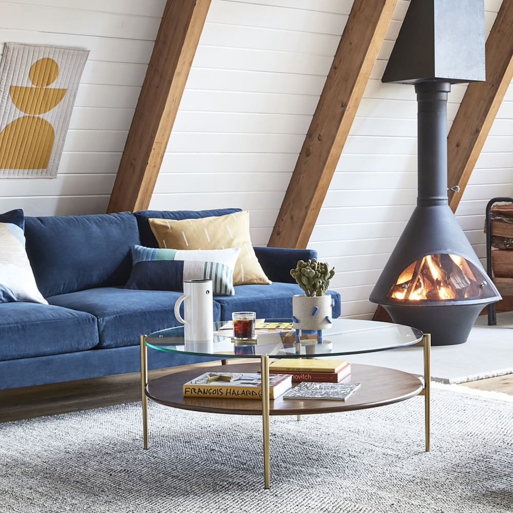Mid-Century Art Display Round Coffee Table | West Elm (US)