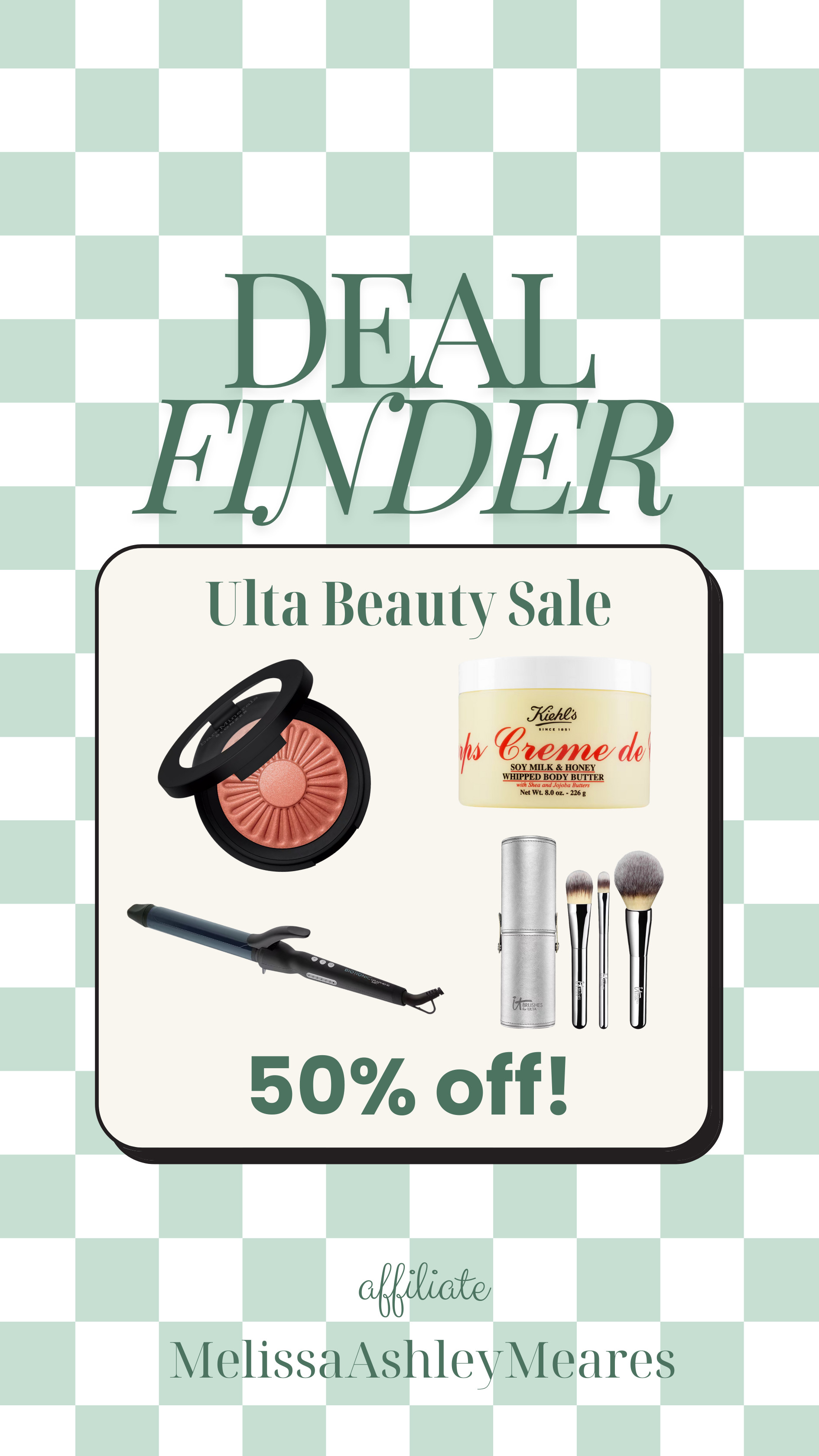 Ulta is having their 21 Days of Beauty sale and I've rounded up some of my faves for ya.  All 50% off! Kiehls, Kiehl's, bareMinerals, bronzer, body butter, makeup brush set, styling curler, lip mask, eyebrow pencil, eye shadow, lipstick, hair wrap, fresh, smashbox, ouidad 

 #LTKSaleAlert #LTKFindsUnder50 #LTKBeauty