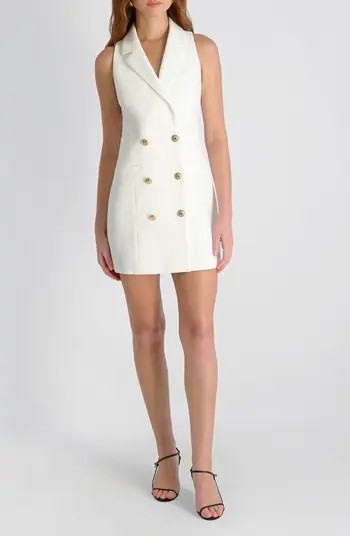 Whisper Sleeveless Double Breasted Blazer Minidress | Nordstrom